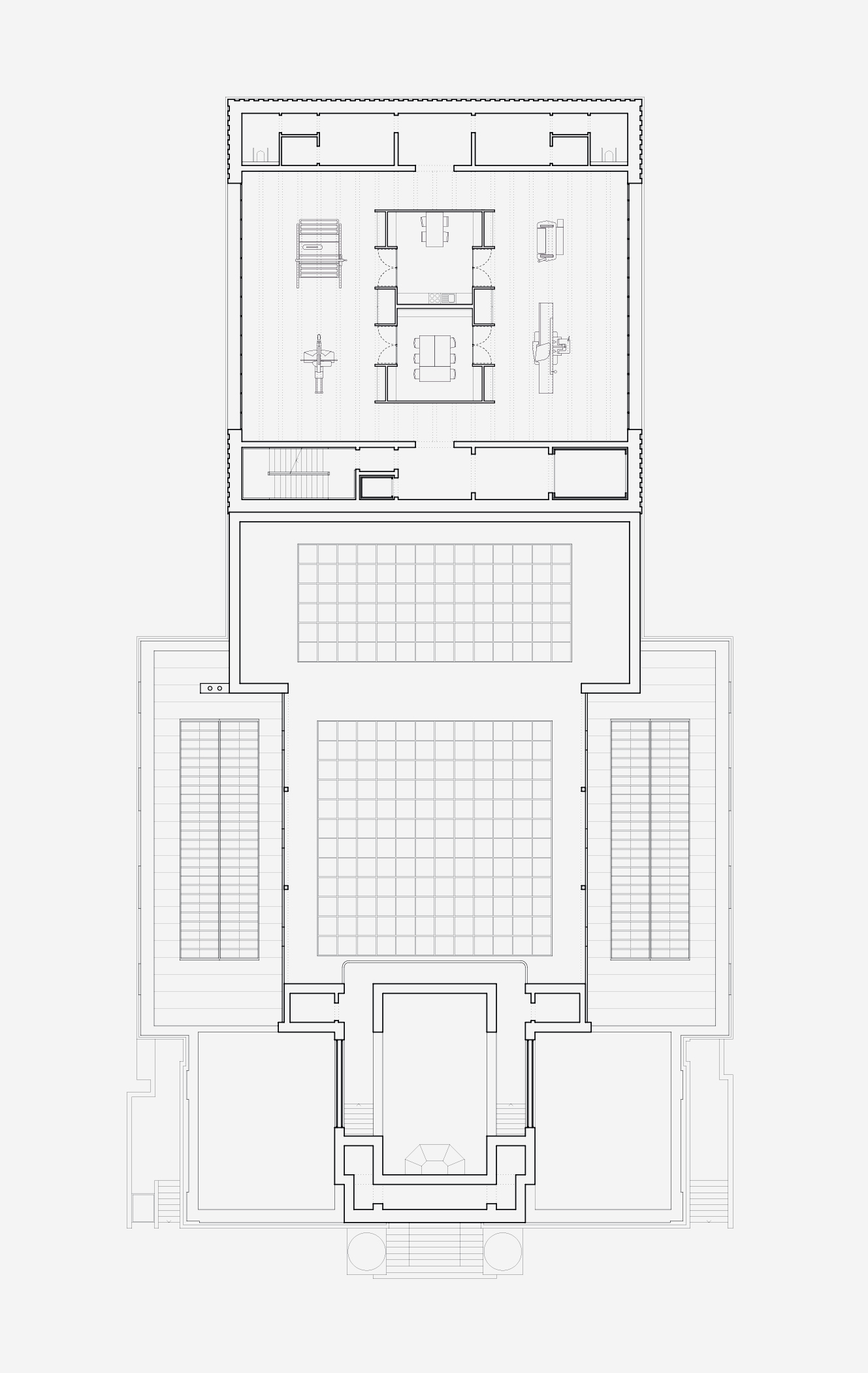 Erweiterung der Secession Wien Grundriss 1. Obergeschoss