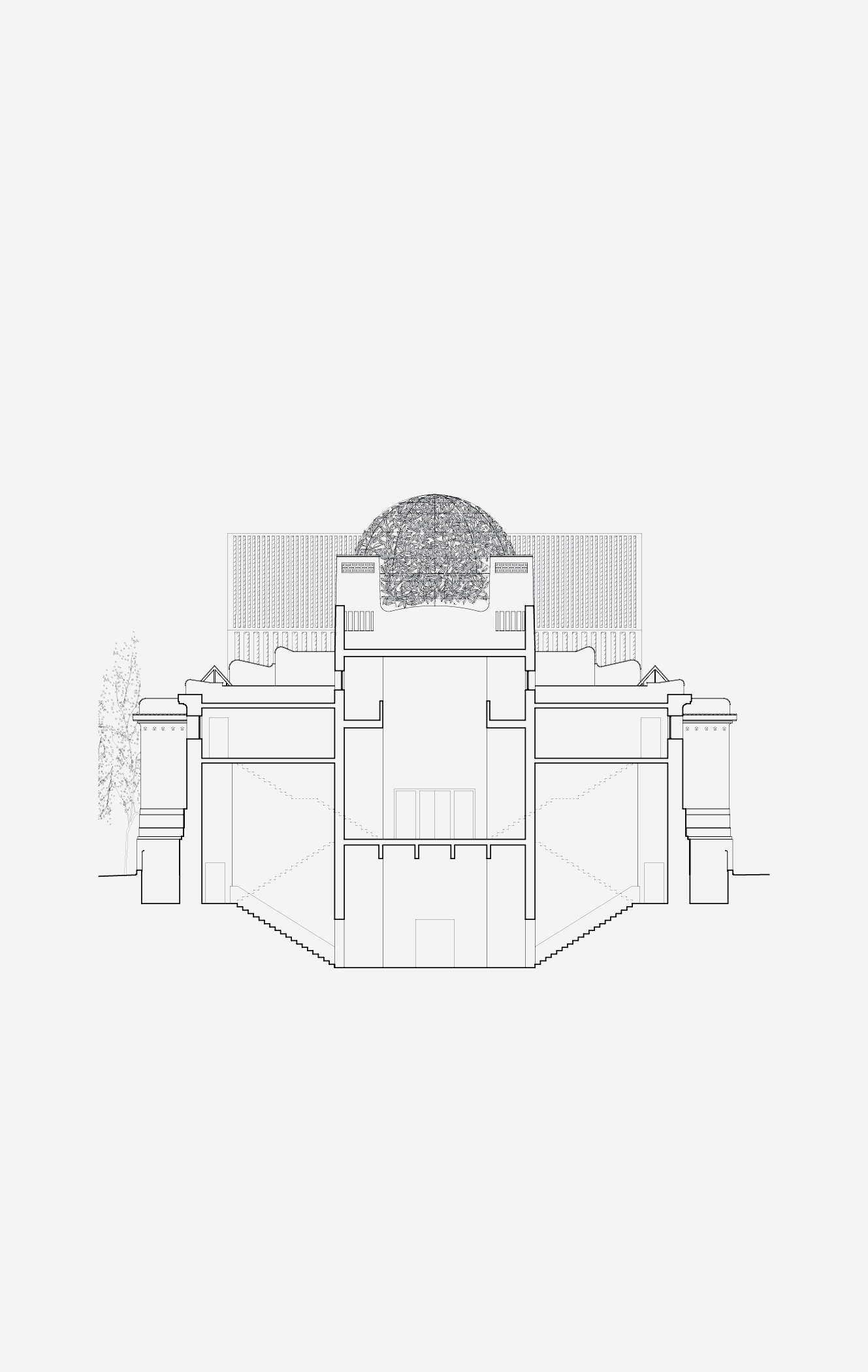 Erweiterung der Secession Wien Schnitt