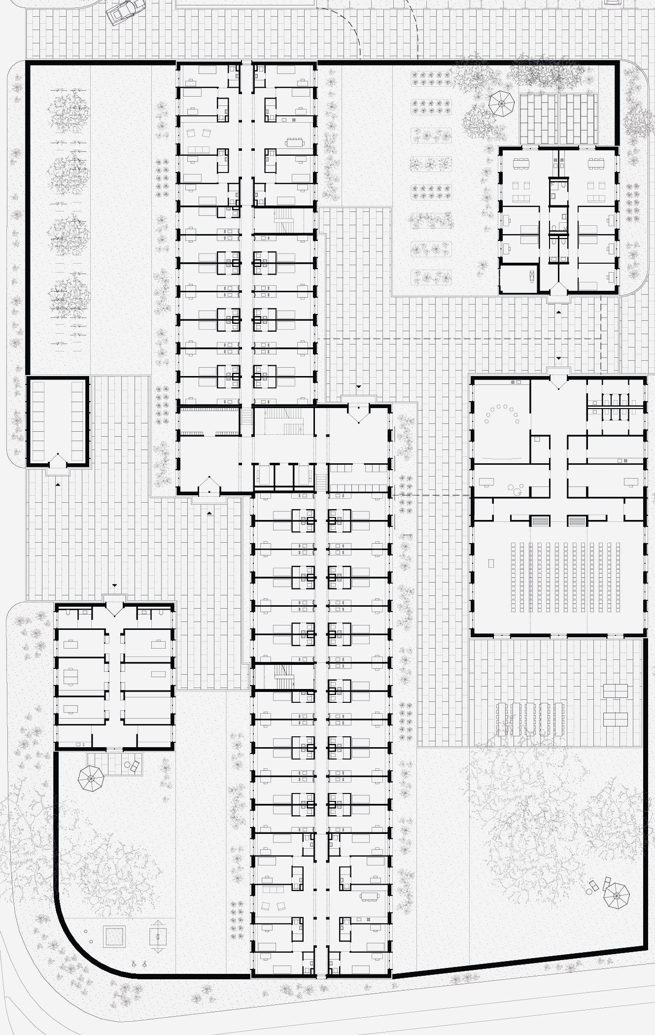 Studierendenwohnheim Regensburg Grundriss Erdgeschoss